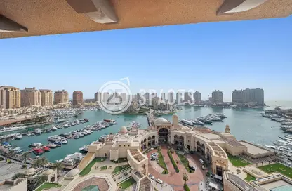 Apartment - 3 Bedrooms - 3 Bathrooms for rent in West Porto Drive - Porto Arabia - The Pearl Island - Doha