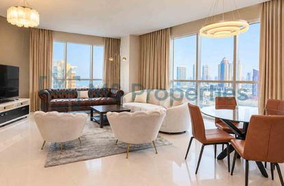 Apartment - 1 - 2 for rent in Lusail Marina Heights - Marina District - Lusail