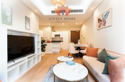 Apartment - 2 - 2 for rent in Lusail Marina Heights - Marina District - Lusail