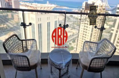 Apartment - 2 - 2 for rent in Lusail Marina Heights - Marina District - Lusail