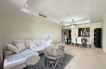 Apartment - 1 - 2 for rent in Tower 5 - Porto Arabia - The Pearl Island - Doha