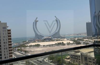 شقة - غرفة نوم - 2 حمامات للايجار في لوسيل ريسيدينس - منطقة المارينا - الوسيل