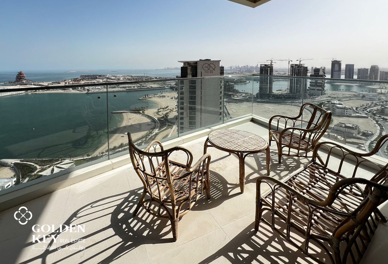 Sea View | Furnished 2BR with Balcony | Lusail
