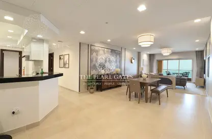 Apartment - 2 Bedrooms - 3 Bathrooms for rent in Al Mutahidah Tower - Viva Bahriyah - The Pearl Island - Doha