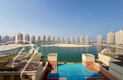 Apartment - Studio - 1 for rent in Al Mutahidah Tower - Viva Bahriyah - The Pearl Island - Doha