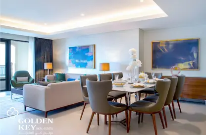 Apartment - 3 Bedrooms - 5 Bathrooms for rent in Abraj Bay - Abraj Quartiers - The Pearl Island - Doha