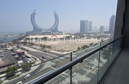 Apartment - 1 - 2 for rent in Lusail Marina Heights - Marina District - Lusail