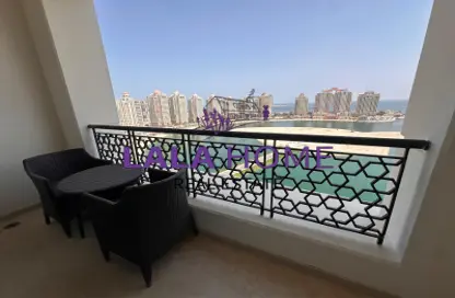 Apartment - 2 Bedrooms - 3 Bathrooms for rent in Viva West - Viva Bahriyah - The Pearl Island - Doha
