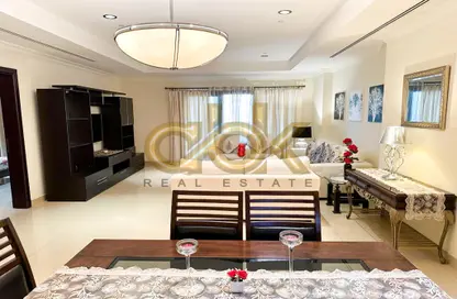 شقة - غرفة نوم - 2 حمامات للايجار في طريق بورتو الشرقي - بورتو أرابيا - جزيرة اللؤلؤة - الدوحة