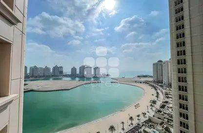 Apartment - 1 Bedroom - 2 Bathrooms for rent in Viva West - Viva Bahriyah - The Pearl Island - Doha