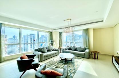 Apartment - 2 Bedrooms - 3 Bathrooms for rent in Lusail Marina Heights - Marina District - Lusail