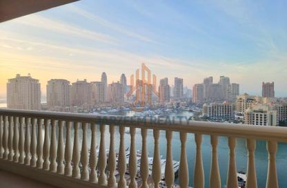 Apartment - 2 Bedrooms - 2 Bathrooms for rent in West Porto Drive - Porto Arabia - The Pearl Island - Doha