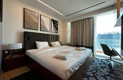 Apartment - 1 Bedroom - 2 Bathrooms for rent in Lusail Marina Heights - Marina District - Lusail Apartment - 1 Bedroom - 2 Bathrooms for rent in Lusail Marina Heights - Marina District - Lusail