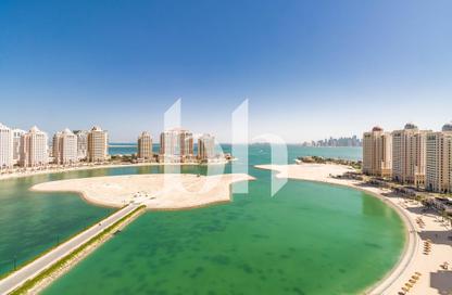 Apartment - 3 Bedrooms - 4 Bathrooms for rent in Viva West - Viva Bahriyah - The Pearl Island - Doha