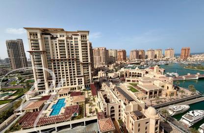 Apartment - 1 Bedroom - 2 Bathrooms for sale in Tower 5 - Porto Arabia - The Pearl Island - Doha