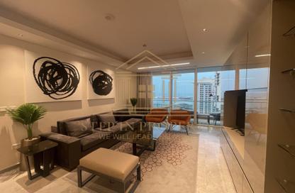 Apartment - 1 Bedroom - 2 Bathrooms for rent in Lusail Marina Heights - Marina District - Lusail