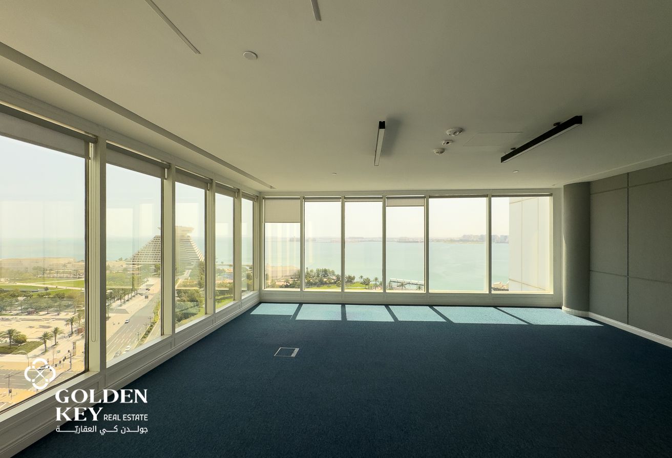 Full-Floor Office w/ Stunning Sea View in West Bay