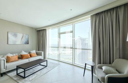 Apartment - 1 - 2 for rent in Marina Tower 27 - Marina District - Lusail
