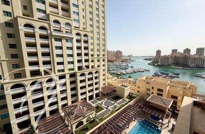 Apartment - Studio - 1 Bathroom for rent in Tower 19 - Porto Arabia - The Pearl Island - Doha