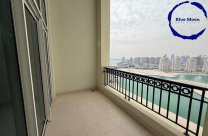 Duplex - 3 Bedrooms - 4 Bathrooms for rent in Viva West - Viva Bahriyah - The Pearl Island - Doha
