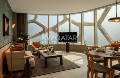 Hotel Apartments - 2 Bedrooms - 2 Bathrooms for rent in Lusail Residence - Marina District - Lusail
