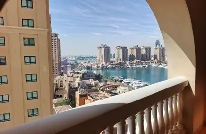 Apartment - 1 Bedroom - 2 Bathrooms for rent in East Porto Drive - Porto Arabia - The Pearl Island - Doha