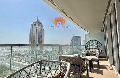 Apartment - 1 Bedroom - 2 Bathrooms for rent in Lusail Marina Heights - Marina District - Lusail Apartment - 1 Bedroom - 2 Bathrooms for rent in Lusail Marina Heights - Marina District - Lusail