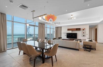 Penthouse - 4 Bedrooms - 6 Bathrooms for rent in Lusail Residence - Marina District - Lusail
