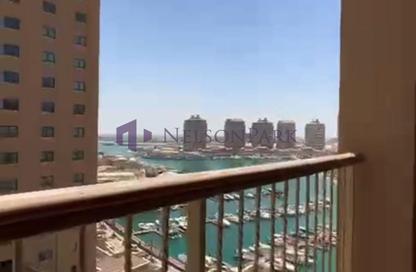 شقة - 2 غرف نوم - 2 حمامات للايجار في طريق بورتو الغربي - بورتو أرابيا - جزيرة اللؤلؤة - الدوحة