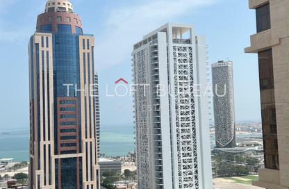 Apartment - 2 - 2 for rent in Lusail Marina Heights - Marina District - Lusail