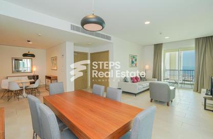 Apartment - 2 Bedrooms - 2 Bathrooms for rent in Viva Central - Viva Bahriyah - The Pearl Island - Doha