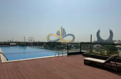 Apartment - 2 Bedrooms - 3 Bathrooms for rent in Lusail Marina Heights - Marina District - Lusail