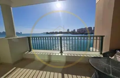 تاون هاوس - غرفة نوم - 3 حمامات للايجار في فيفا غرب - فيفا بحرية - جزيرة اللؤلؤة - الدوحة