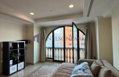 Apartment - 1 Bedroom - 2 Bathrooms for rent in Tower 14 - Porto Arabia - The Pearl Island - Doha Apartment - 1 Bedroom - 2 Bathrooms for rent in Tower 14 - Porto Arabia - The Pearl Island - Doha