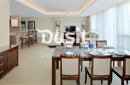 Apartment - 3 Bedrooms - 4 Bathrooms for rent in Dusit Doha Hotel - Diplomatic Street - West Bay - Doha