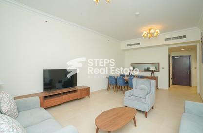 Apartment - 2 - 2 for rent in Lusail Residence - Marina District - Lusail