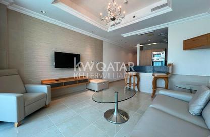 Apartment - Studio - 1 Bathroom for rent in Viva West - Viva Bahriyah - The Pearl Island - Doha
