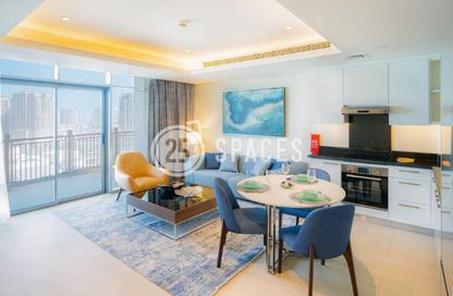 Apartment - 1 Bedroom - 2 Bathrooms for rent in Abraj Bay - Abraj Quartiers - The Pearl Island - Doha