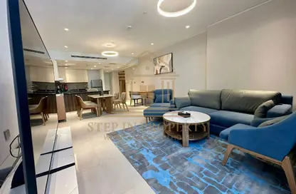 شقة - غرفة نوم - 2 حمامات للايجار في البلاج الجنوبي - البلاج - جزيرة اللؤلؤة - الدوحة