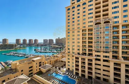 Apartment - 2 Bedrooms - 3 Bathrooms for sale in West Porto Drive - Porto Arabia - The Pearl Island - Doha