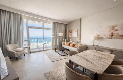 Apartment - 2 - 2 for rent in Lusail Residence - Marina District - Lusail