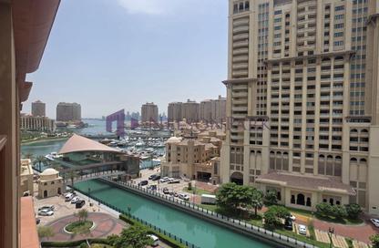 Apartment - 1 Bedroom - 2 Bathrooms for rent in East Porto Drive - Porto Arabia - The Pearl Island - Doha Apartment - 1 Bedroom - 2 Bathrooms for rent in East Porto Drive - Porto Arabia - The Pearl Island - Doha