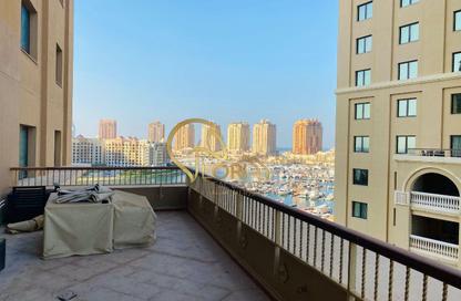 Apartment - 1 - 2 for rent in East Porto Drive - Porto Arabia - The Pearl Island - Doha