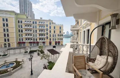 Apartment - 1 Bedroom - 2 Bathrooms for rent in Mercato - Qanat Quartier - The Pearl Island - Doha
