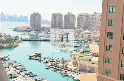 Apartment - 1 Bedroom - 2 Bathrooms for rent in West Porto Drive - Porto Arabia - The Pearl Island - Doha