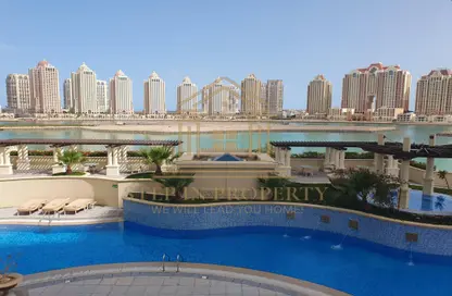 شقة - غرفة نوم - 2 حمامات للايجار في فيفا غرب - فيفا بحرية - جزيرة اللؤلؤة - الدوحة