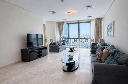 Apartment - 3 Bedrooms - 3 Bathrooms for rent in Zig Zag Tower B - Zig Zag Towers - West Bay - Doha