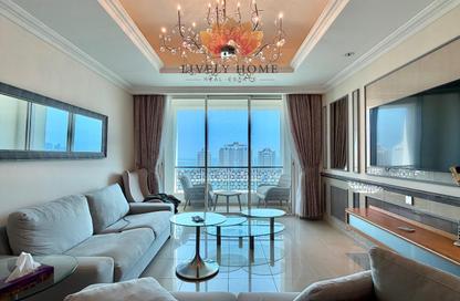 Apartment - 3 - 4 for rent in Viva West - Viva Bahriyah - The Pearl Island - Doha
