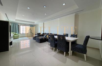 Apartment - 2 Bedrooms - 2 Bathrooms for rent in Tower 16 - Porto Arabia - The Pearl Island - Doha