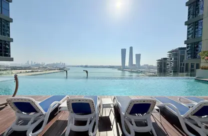 Apartment - 2 Bedrooms - 4 Bathrooms for rent in Seef Lusail Tower 1 - Seef Lusail - Lusail City - Lusail